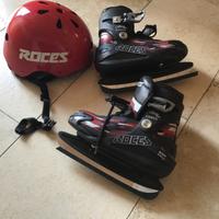 Pattini e casco