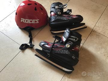Pattini e casco