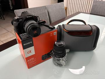 Macchina fotografica sony alpha 230 + obiettivo