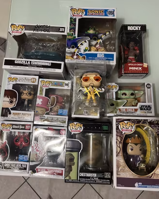Lotto 11 Funko Pop Godzilla One Piece Alien