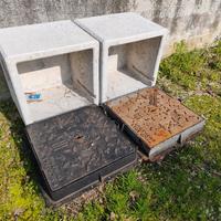 Chiusini ghisa D400, pozzetti e corrugato nuovi