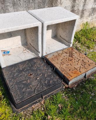 Chiusini ghisa D400, pozzetti e corrugato nuovi