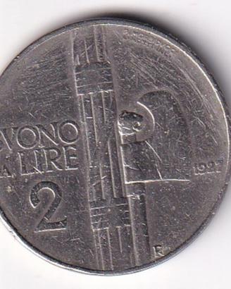 italia regno-buono da 2 lire 1927 - VEM III