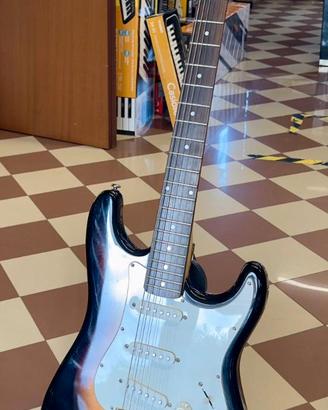 chitarra elettrica con custodia