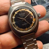 orologio vintage waldman carica manuale bitonale 
