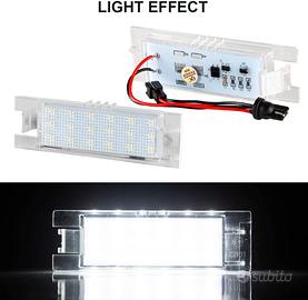 Luci targa a led x opel bianco ghiaccio no errore