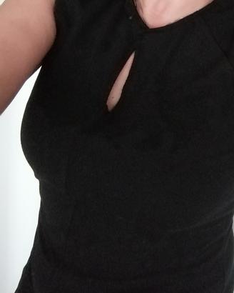 tubino nero donna