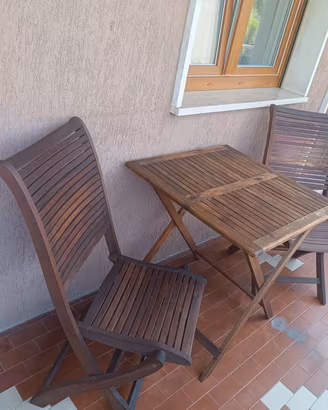 Set Tavolo + 4 Sedie in Balau