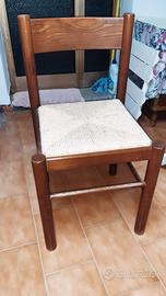 SEDIE IN LEGNO MASSICCIO