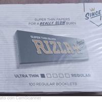 cartina rizla blu corte 100 rizla corte trasparent