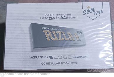 cartina rizla blu corte 100 rizla corte trasparent
