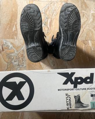 Scarponcini moto Xpd X-Style H2Out neri