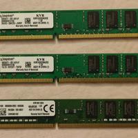 RAM Kingston DDR3 240 pin 2GB + 2GB + 4GB (8GB)