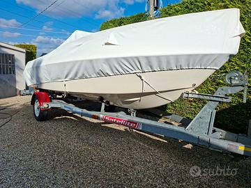 Saver TC540 con motore Yamaha 80 e carrello