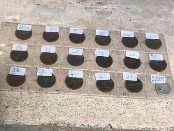 17 monete Regno Italia da 5 c. Spiga e aquila + 🎁