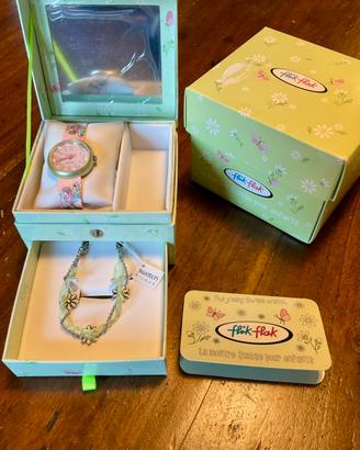 Set orologio flik-flak + Bracciale swatch Bijoux
