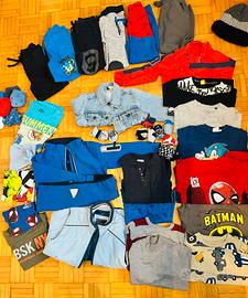 Lotto 43pezzi autunno/inverno bambino 5/7 anni