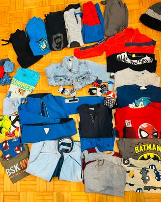 Lotto 43pezzi autunno/inverno bambino 5/7 anni