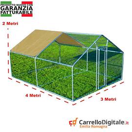 Recinto per Polli 3x4 m x h 2 m – 12 mq – beige