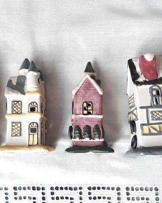 5 casette stile "nordico" cotto/terracotta decorat