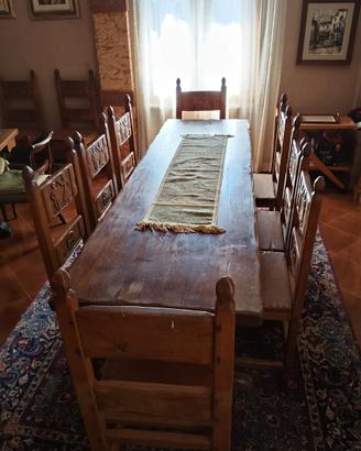 Tavolo fratino più 12 sedie