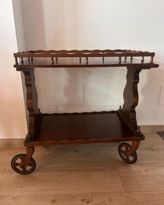 Carrello legno con ruote