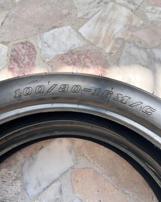 Pneumatici scooter 100/80-16 praticamente nuovi!