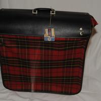 Valigia vintage "appendi-abiti ATLANTIC" /scozzese