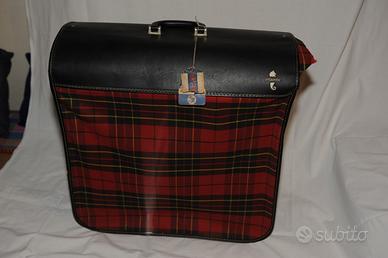 Valigia vintage "appendi-abiti ATLANTIC" /scozzese