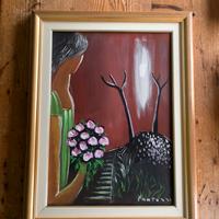 Quadro originale di eliano fantuzzi con cornice