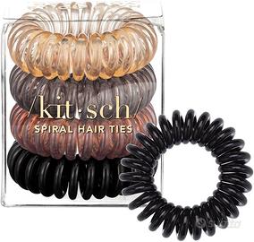 Kitsch Elastici Capelli a Spirale 4 pz - Castano