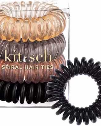 Kitsch Elastici Capelli a Spirale 4 pz - Castano