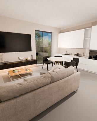 Appartamento con terrazza in villa