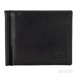 Lotto 36 pz Portafogli da Uomo Nero in Vera Pelle