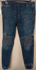 Joggers in Jeans Stile Biker "Pull&Bear" 