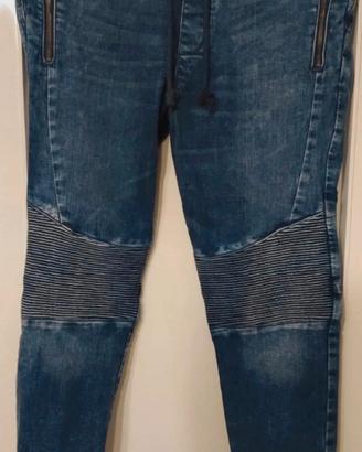 Joggers in Jeans Stile Biker "Pull&Bear" 