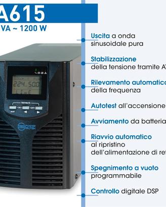 UPS Power Siltek EA615 1500VA /1200W