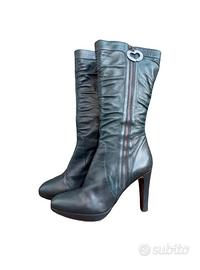 Stivali verde petrolio, Osvaldo Martini 40 pelle