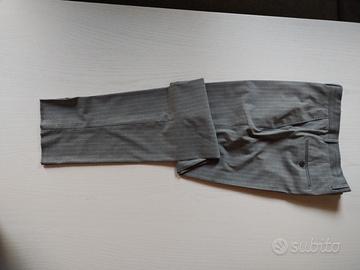 pantalone gessato grigio taglia 52
