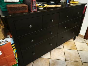 Cassettiera 8 cassetti - nera