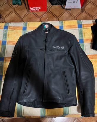 Giacca moto in pelle A Pro M