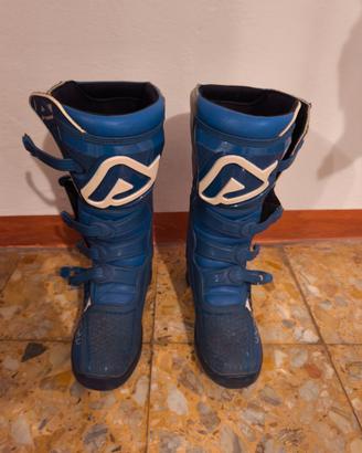 Stivali cross acerbis x-team blu e bianco tg.42