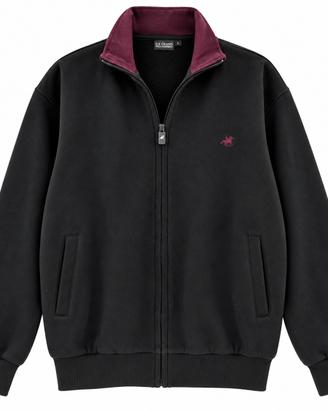 Felpa uomo U.S. Grand Polo XXL 2XL nera