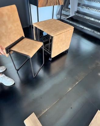 Ozzio Cubix Pouf Trasformabile 5 Sedute