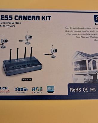 kit wireless 4 mini videocamere