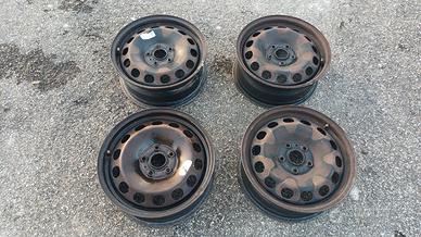 4 cerchi in ferro 16" 5x112 VW audi skoda