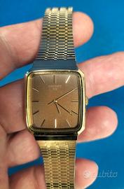 Orient VX Vintage Tank D35823-40 BJ dorato anni 80