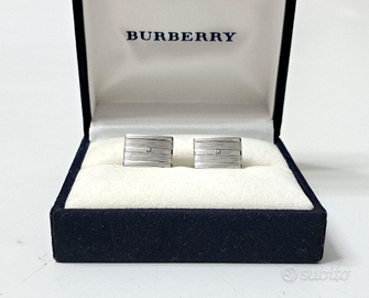 SET GEMELLI UOMO COLLEZIONE *BURBERRY_ACCIAIO