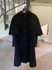 Cappotto loden donna blu Dolomiten con mantellina