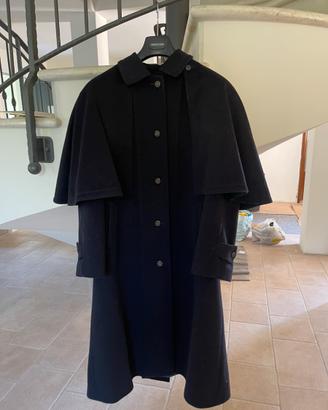Cappotto loden donna blu Dolomiten con mantellina